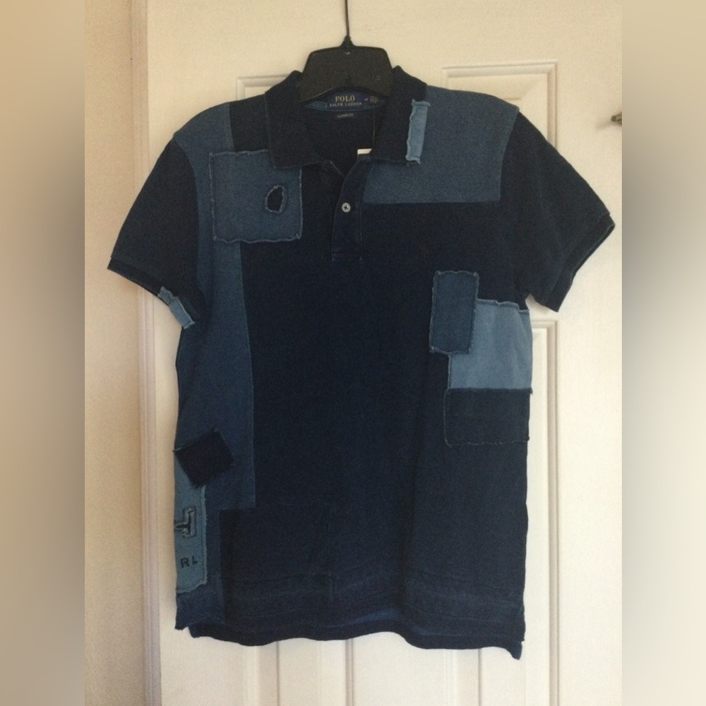 Polo Ralph Lauren Knit Denim Look Top